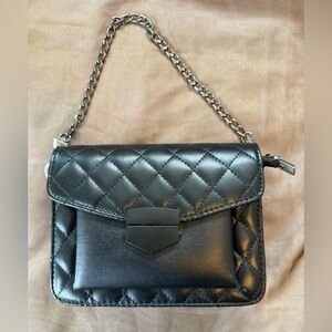 NWOT Elegant Black Quilted Women's Bag